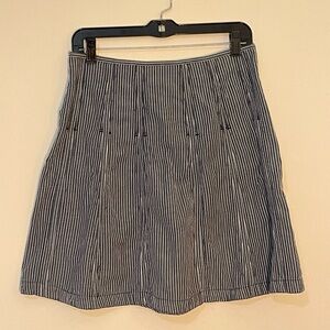 Aventura Organic Cotton Striped Skirt Midi